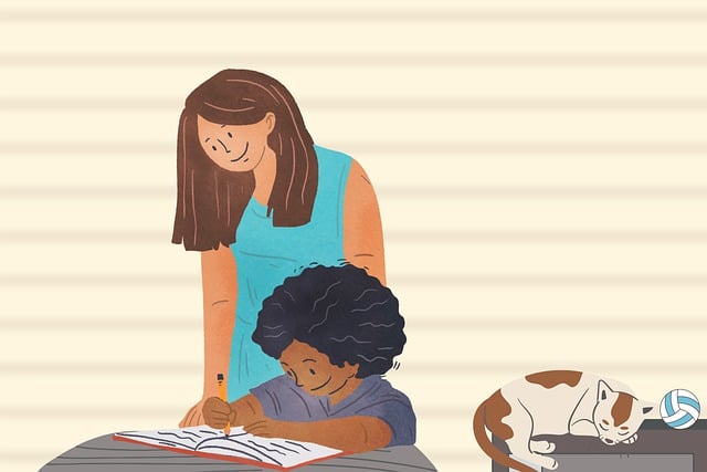快適な学習椅子で笑顔で勉強する子供の明るい未来