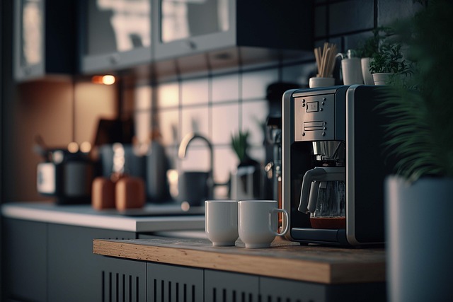 3種類のコーヒーメーカーが並べられたテーブルと、それらを比較検討する人の手元