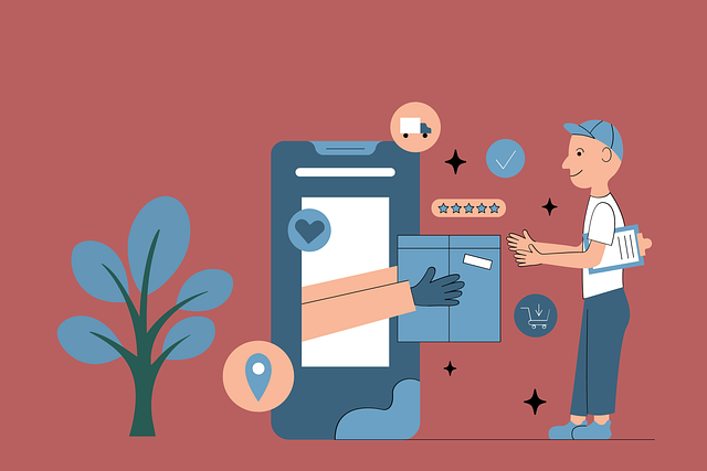 オンライン英会話スクール選びに悩む人のイラスト