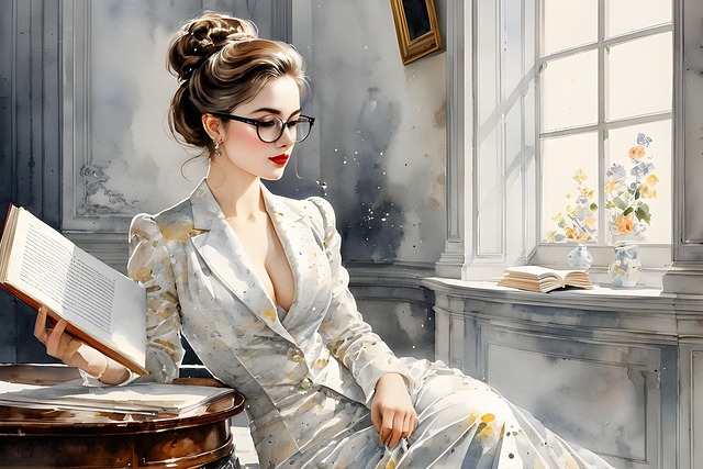 美顔器EMS使用上の注意点を読む女性