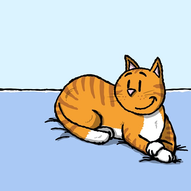 ブラッシングで毛並みが整い、飼い主と猫が幸せそうに触れ合っているイメージ