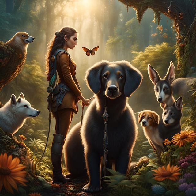 ペットと飼い主が笑顔で過ごす未来のイメージ