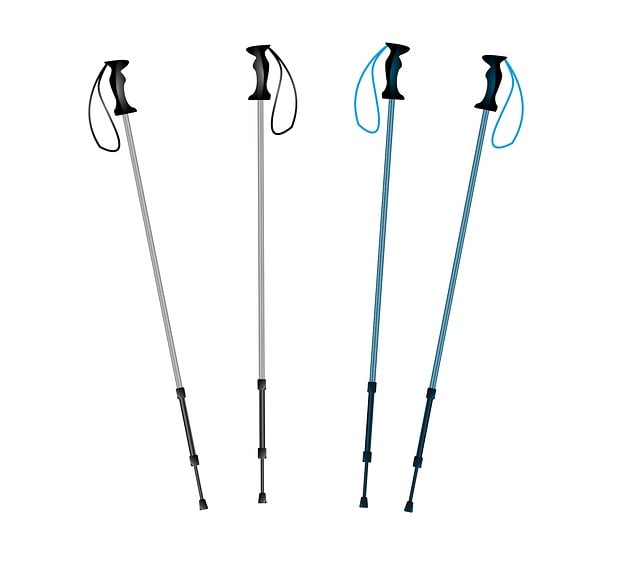 トレッキングポールの比較表と選び方を説明するイラスト