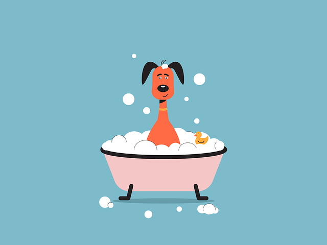 シャンプー後の清潔で幸せそうなペットのイメージ