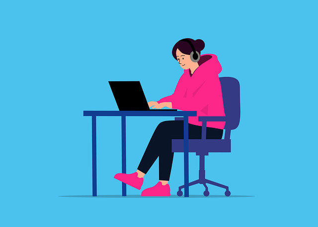 オンライン学習で集中して学ぶ女性のイメージ