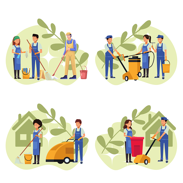 トレッキングポールをメンテナンスする様子