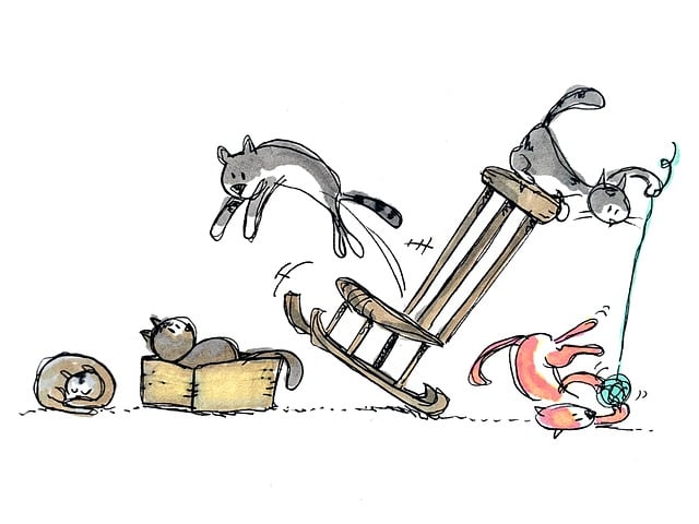 迷っている親とたくさんの学習椅子のイラスト