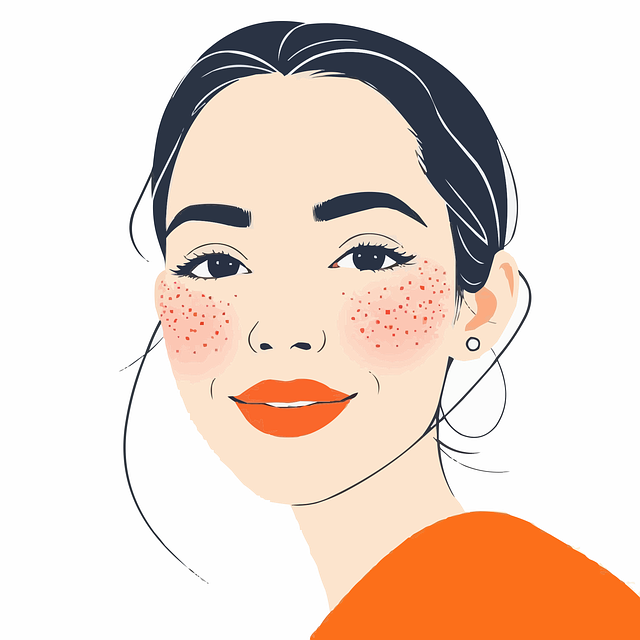 シワ改善化粧水の比較表と、それを指差す女性の手