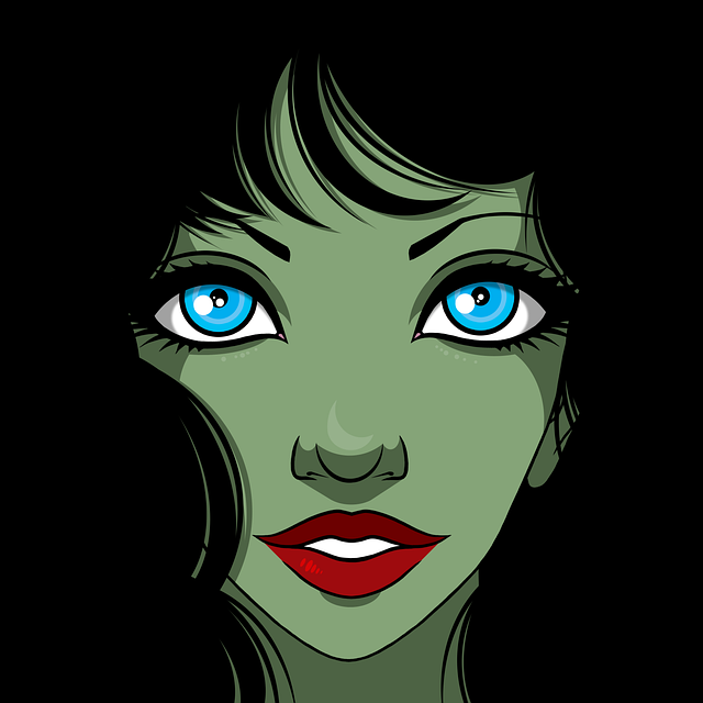 美しい肌で笑顔を見せる女性